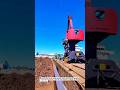 Powerful! Giant Crane Lifting Heavy Cargo at Port