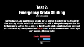 Gran Turismo 4 - Emergency Brake Shifting Tests