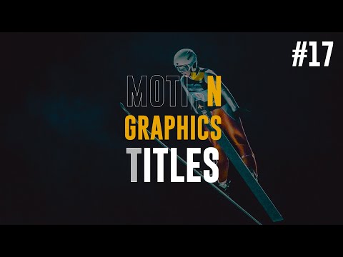 After Effects Tutorial - Smooth Motion Title Animation in After Effects | TUTORIAL #17