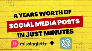 Create A Years Worth of Social Posts Using MissingLettr & ChatGPT in Just Minutes (FDV#16)
