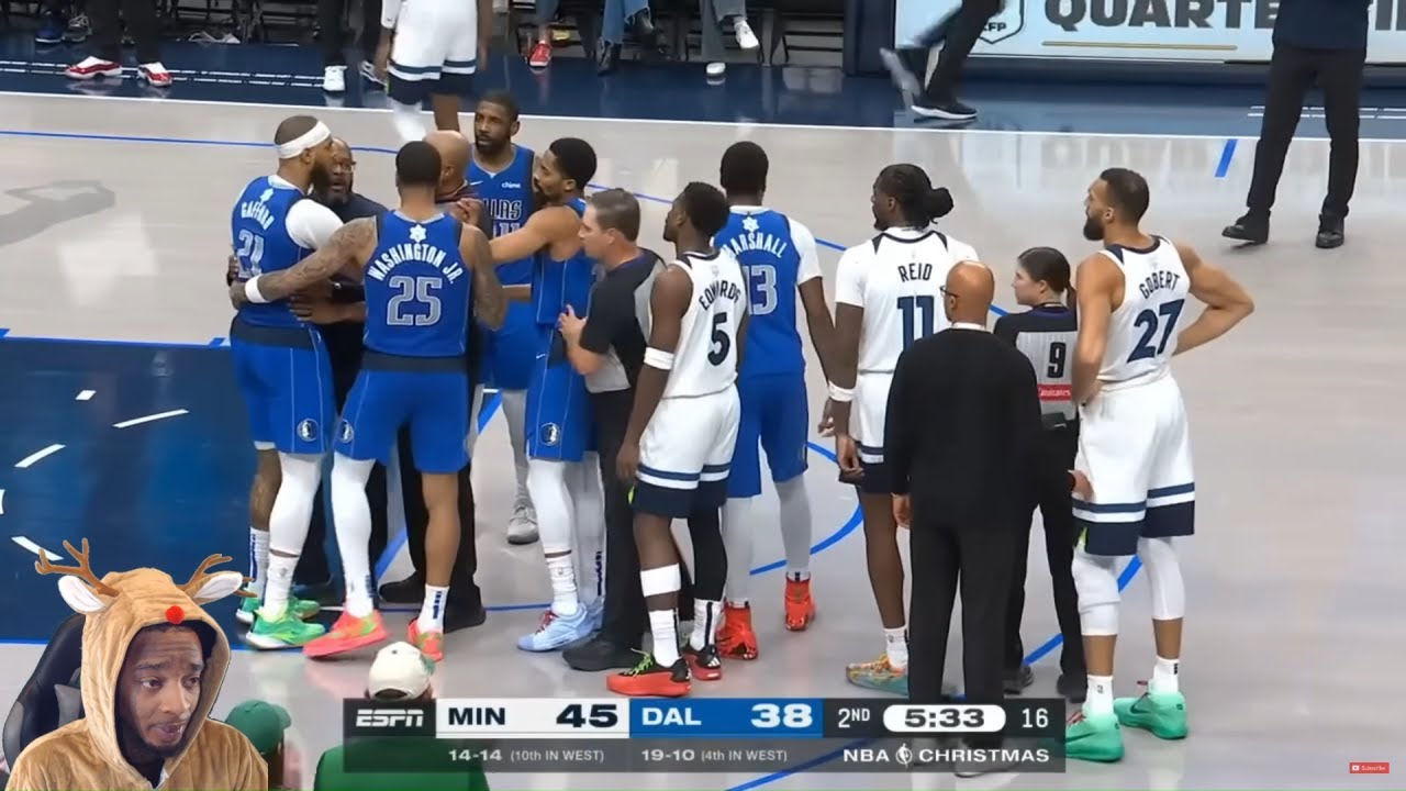 FlightReacts To TIMBERWOLVES at MAVERICKS Christmas FULL GAME ...
