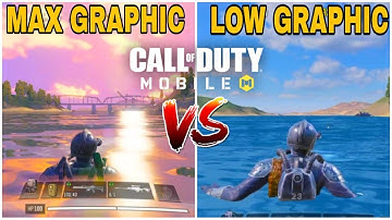 LOW VS MAX GRAPHIC COMPARISON CALL OF DUTY MOBILE || GRAPHIC COMPARISON ||