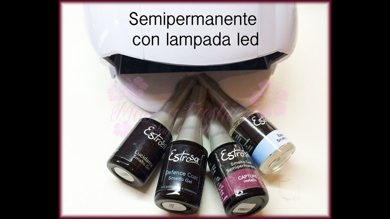 Semipermanente estrosa con lampada led e trucchi vari