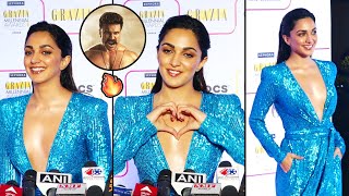 Ram Charan Heroine Kiara Advani Hot Looks At Star Studded Red Carpet Of Grazia Millennial Awards
