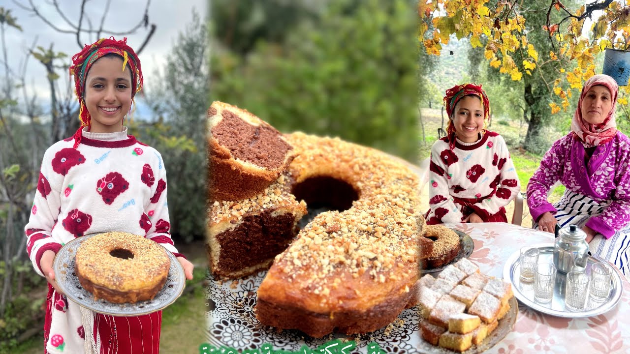 عزيزة الحبيبة 😍 تشهات الكيكة والبسبوسة ديالي مرحبا بها والف مرحبا🥰