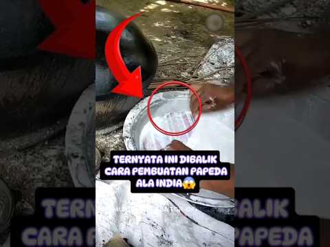 AUTO MELONGO!! PROSES PEMBUATAN PAPAD ALA INDIA 😱🔥#shortsviral #tiktok #papeda #india#trendingshorts
