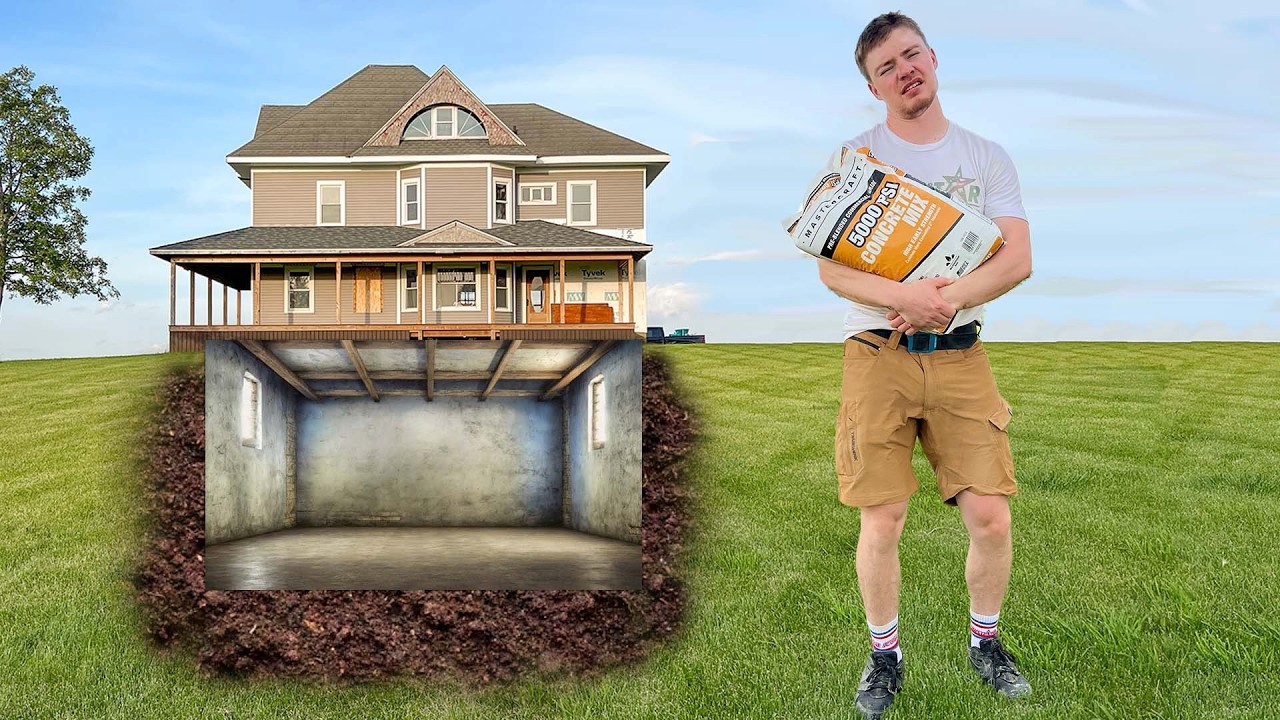 Restoring A $7,000 Mansion: Pouring A New Concrete Foundation Pt. 2