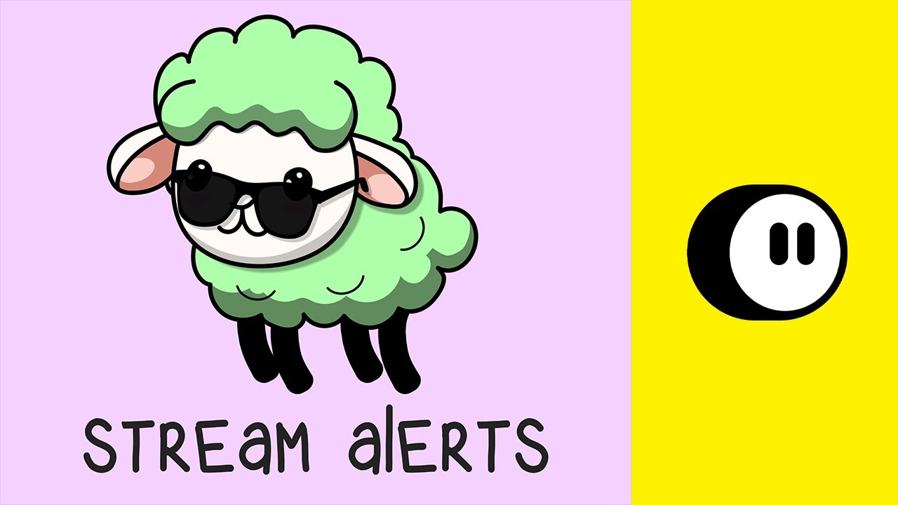 Cool Sheep Stream Alerts for Twitch, YouTube, Facebook and Kick Streamers