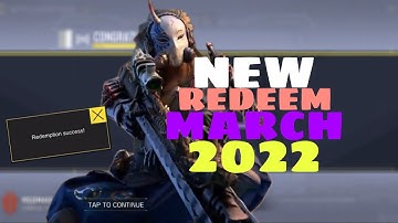 NEW MARCH 2022 REDEEM CODE| CALL OF DUTY MOBILE 2022