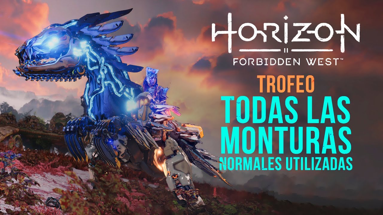 Horizon Forbbiden West | Todas las monturas normales | Trofeo Montar todas las monturas normales
