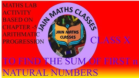 ACTIVITY2- SUM OF FIRST n NATURAL NUMBERS