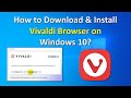 How to Download Vivaldi Browser | How to Install Vivaldi on Windows 10 | Web Browser | ADINAF Orbit image