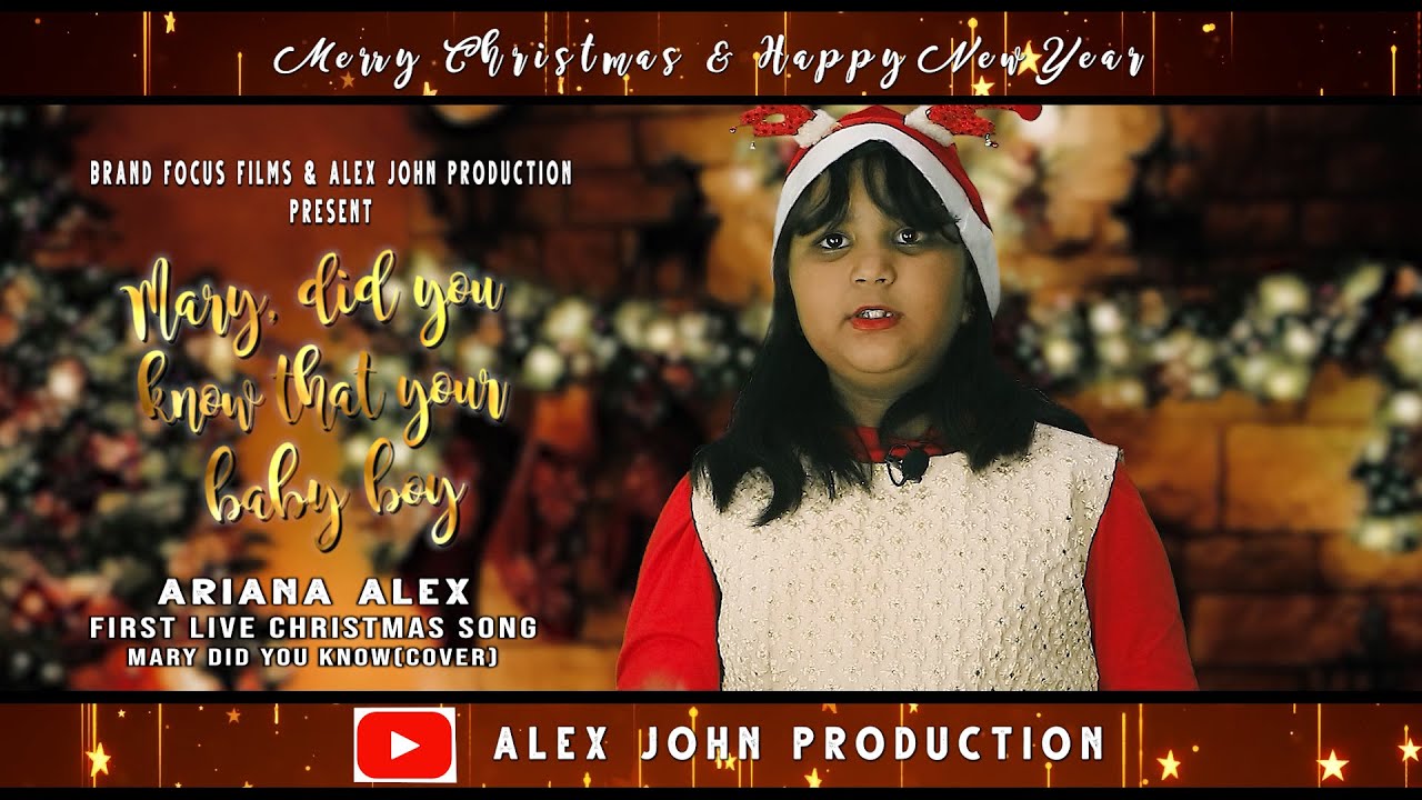 New Christmas Song Mary Did you know (Cover) By Ariana Alex YouTube
