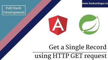Angular and Spring MVC CRUD Tutorial - Getting a single record - Part 10