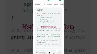 Python dictionary