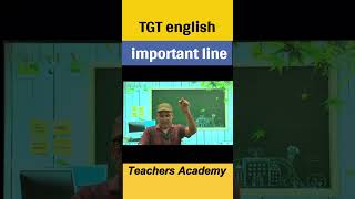 TGT english important line