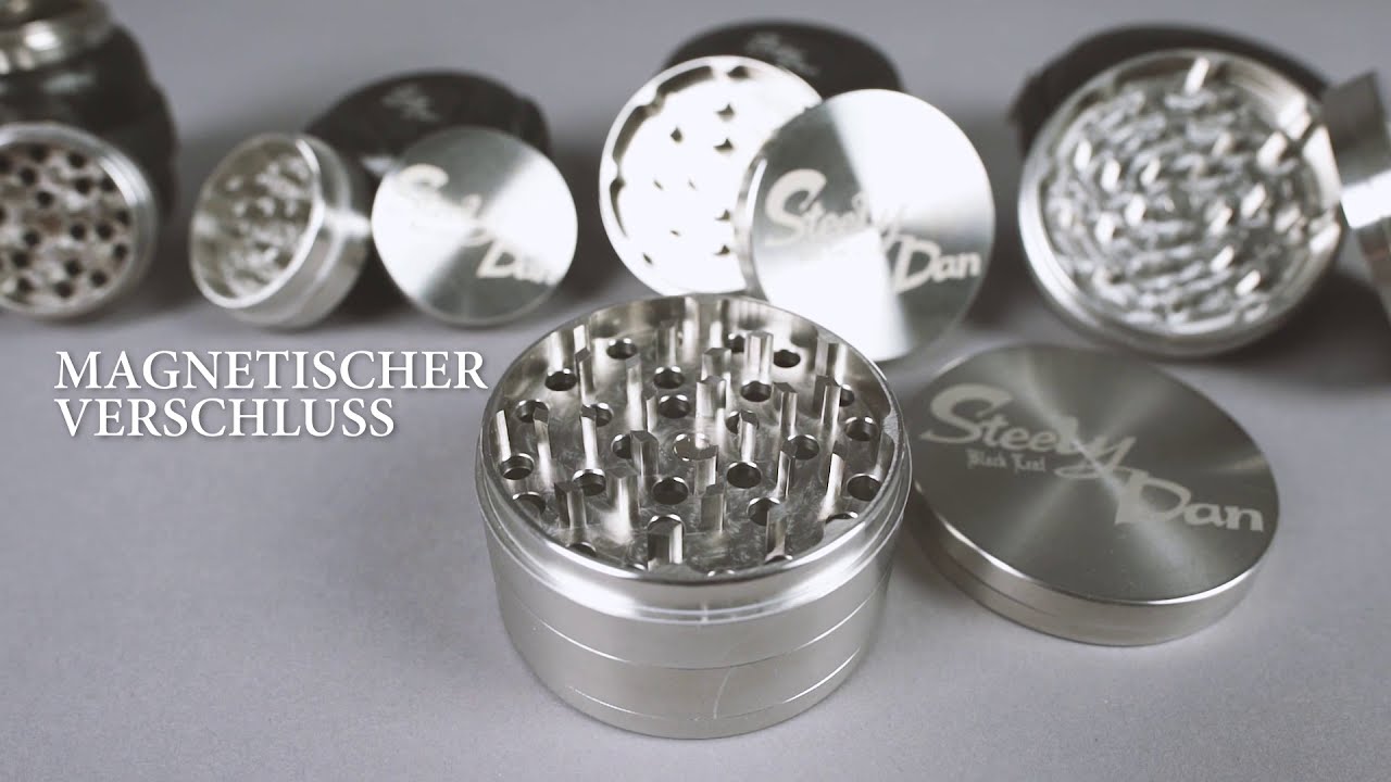 Black Leaf - Edelstahl-Grinder