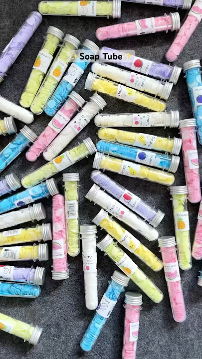 Travel Friendly Soap Tubes 🧼🎀🌷✨#soap #soaptube #travel #travelfriendly #kawaii #cute #mini