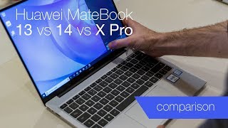Huawei MateBook 13 vs 14 vs X Pro comparison - YouTube