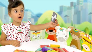 Sara Plays With Animal Stacking Game Toy For Kids screenshot 4