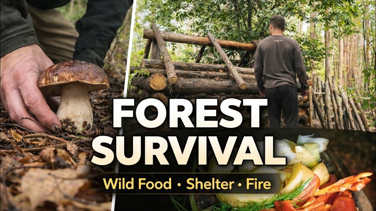 Living in the Forest Using Only Nature | Survival Skills