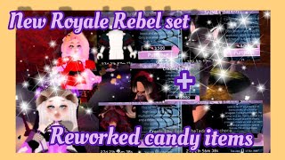 NEW ROYALE REBEL SET + REWORKED CANDY ITEMS AND MORE!!! | Roblox Royale High | Royalween