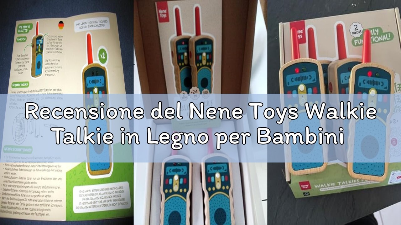 Talkie-walkies En Bois FSC Pour Enfants – Vrais 2-voies, Portée 500 M – Dès 2 Ans, Sans écran
