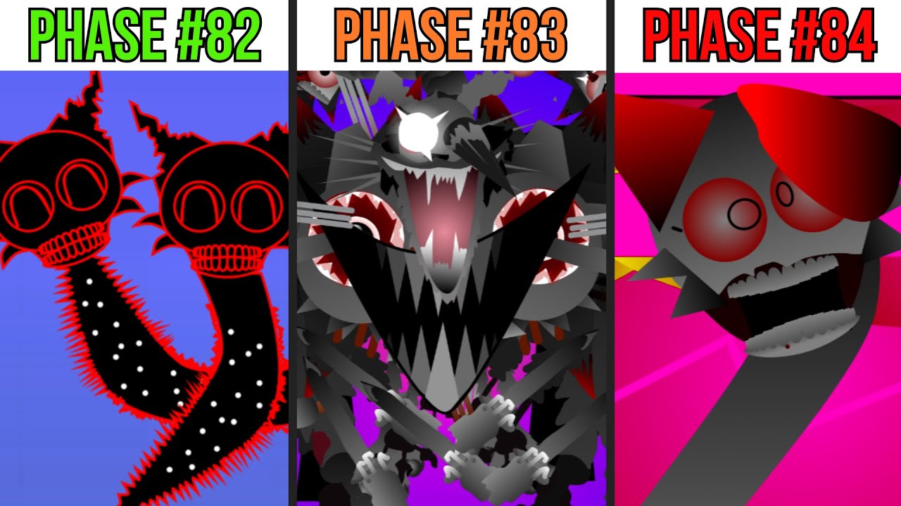 Phase 82 VS Phase 83 VS Phase 84 in Incredibox Sprunki