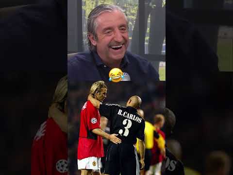 ¡Roberto Carlos confiesa cómo fichó a Zidane y Beckham en el campo! #planetafutbol #robertocarlos