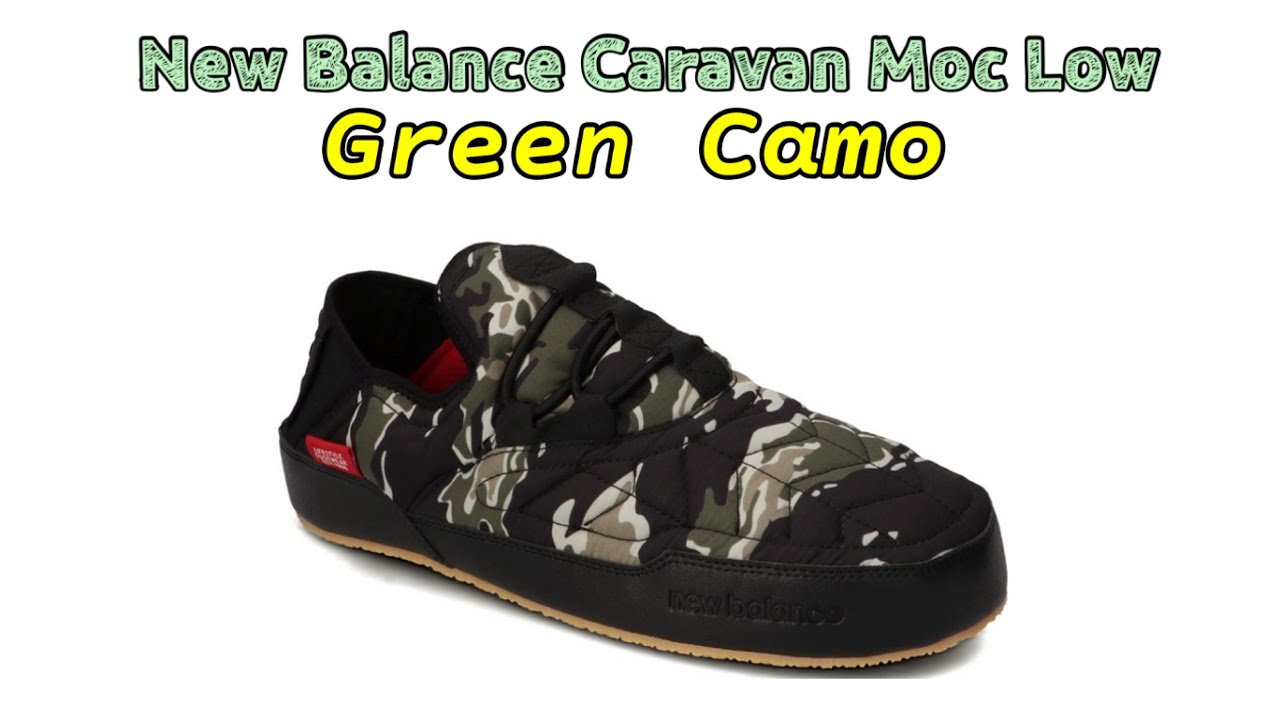 GREEN CAMO New Balance Caravan Moc Low 