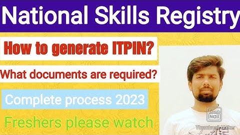 How to apply for National Skills Registry 2023 NSR | generate ITPIN | Infosys Wipro TCS Cognizant
