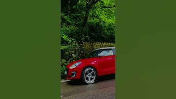 Swift modified red swift akhil song beautiful 8dsound puneetpandat6866 alloywheels 17inchalloywheel
