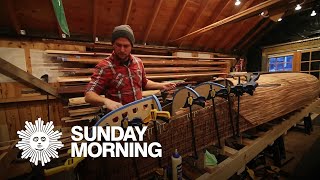 Building a canoe, and ties to his late father