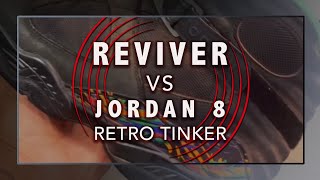 Reviver spinning scrub brush VS Jordan 8 Retro Tinker