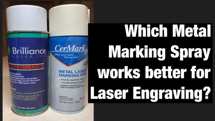 Metal Laser Marking Spray- Laser Marking Agent- CO2 Laser- OMTech