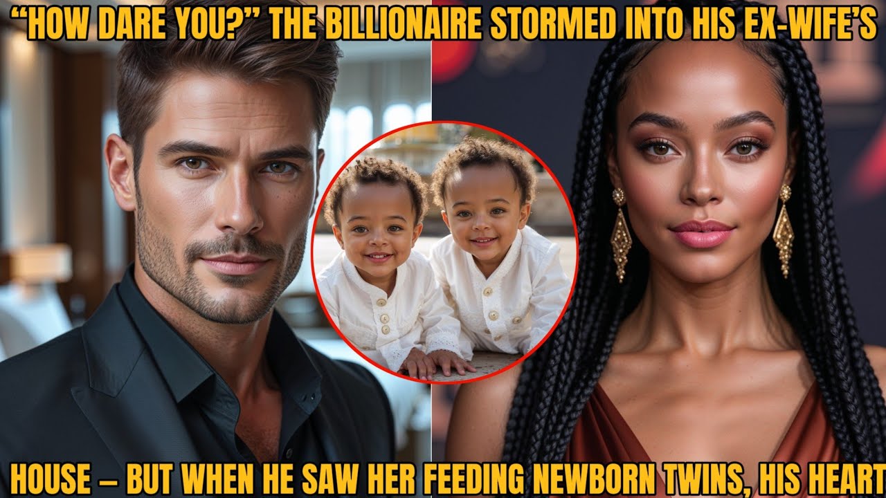 “How dare you?” The billionaire stormed into his ex-wife’s house — but when he saw her feeding