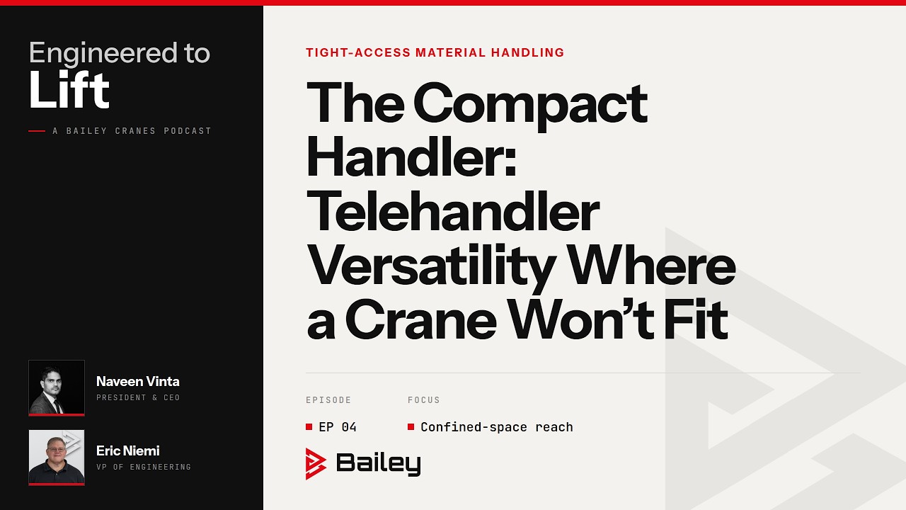 The Compact Handler: Telehandler Versatility Where a Crane Won't Fit