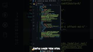 Simple Login View Responsive Html