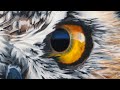 Oil Painting Time Lapse - Great Horned Owl #oilpaintingtimelapse #paintingtimelapse