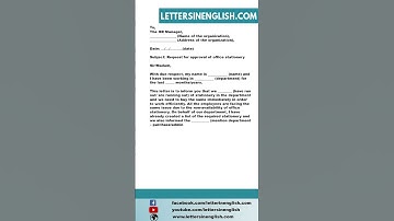 Approval Letter for Office Stationery -  Letter Seeking Approval for Office Stationery