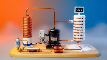 DIY  Mini Air Conditioner with REFRIGERATION COMPRESSOR  and Fan – Cools Instantly Like a Real AC