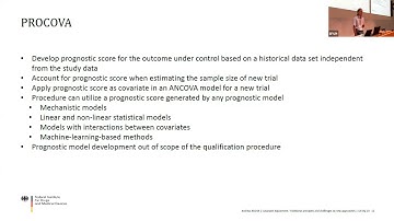 EFSPI regulatory statistics workshop 2023: recording of Session 2: covariate adjustment