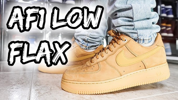 Nike x Supreme Air Force 1 Flax Wheat Gum On Foot Sneaker Review  QuickSchopes 258 Schopes DN1555 200 