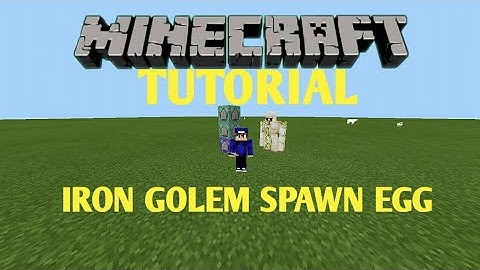 how to make an iron golem spawn egg using command blocks