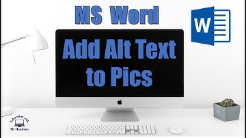 Adding Alternative Text to a Pic in your WORD Doc