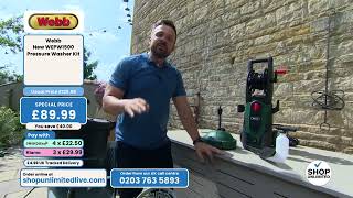 Webb Pressure Washer Under £90 | Patio, Driveway & Outdoor Cleaning