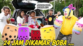 BIKIN KAMAR BOBA 24 JAM DIDALAM MOBIL PART 3! BONEKANYA HILANG DICURI BADUT? | Mikael TubeHD