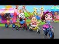 Pinky And Panda Play In Amusement Park With Friends Part 1 