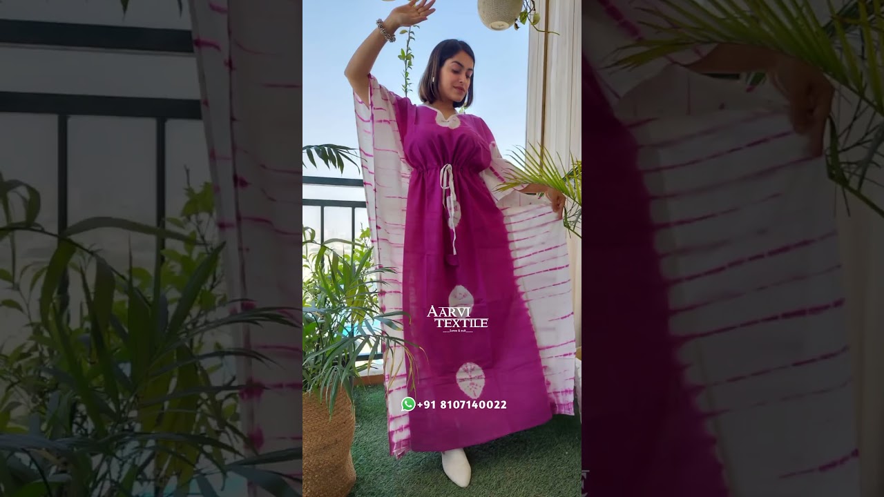 Hand Block Printed Cotton Long Kaftans Collection 🤩 