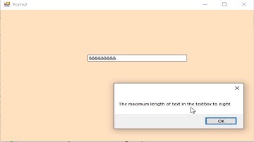 C#: Create Password Text and determine maximum numbers of characters the user can type into textbox